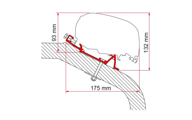 Fiamma LMC Tec Markisenadapter für Fiamma F80/F65