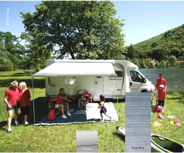 Fiamma Markise F45S 4,25m royal blue, Gehäuse Titanium