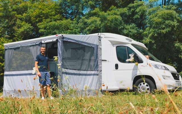 Fiamma Privacy Room Light 300 Markisenvorzelt für Markisen F45s