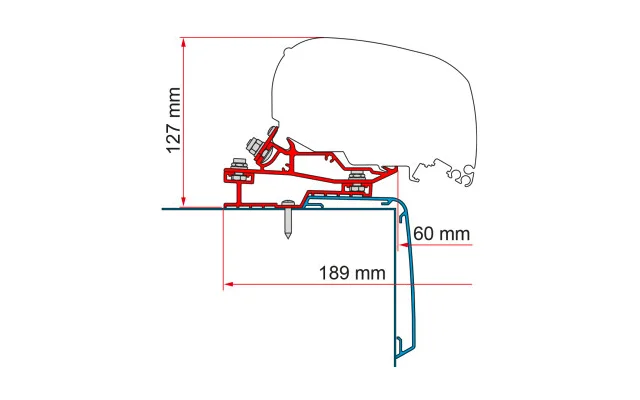 Fiamma Rapido C Line Markisenadapter für Fiamma F80/F65