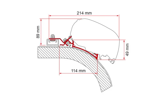 Fiamma Rapido Distinction Markisenadapter für Fiamma F80/F65