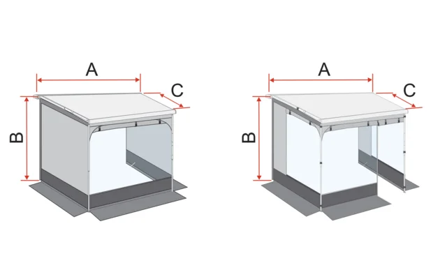 Fiamma Room F40Van Premium Vorzelt für F40 Markise