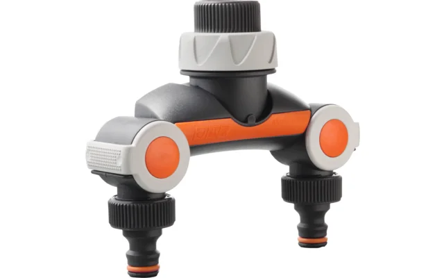 G.F. 2-Wege-Wasserhahnanschluss mit Durchflussregulierung