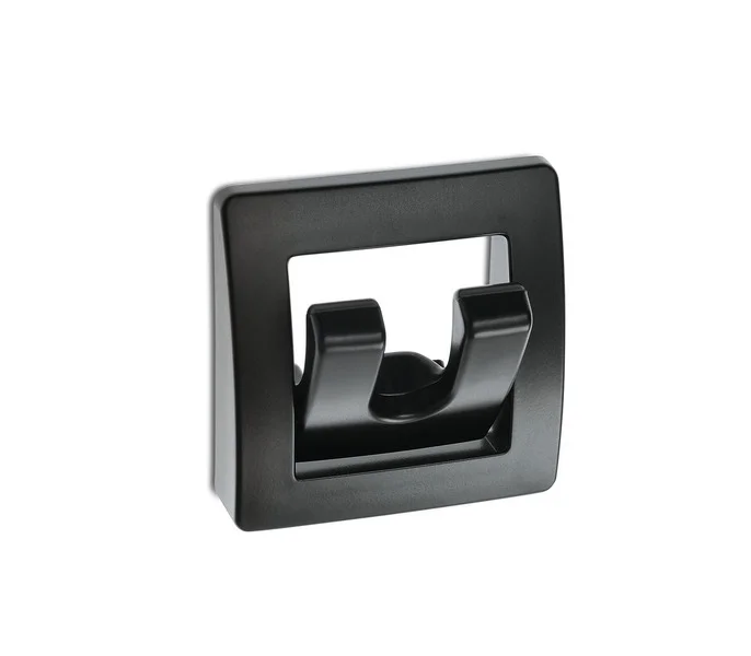 Garderobenhaken / Wandhaken Schwarz matt – Schiebeblister-verpackt