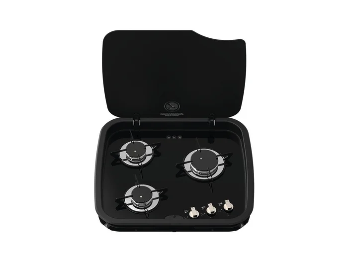 Gaskocher mit Elektrozündung Serie 169 – 3-flammig