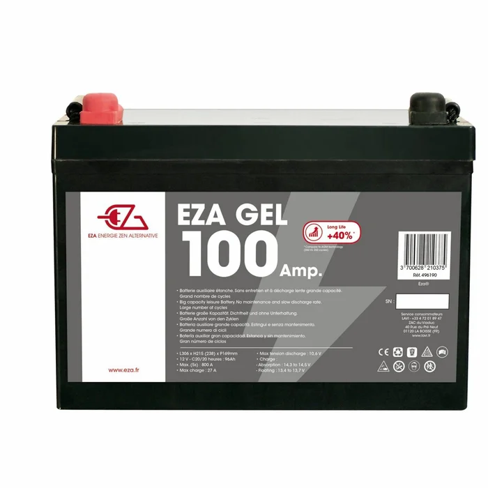 Gel-Zusatzbatterie 100 Ah EZA