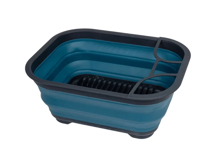 Geschirrtrockner faltbar – Grau / Petrol