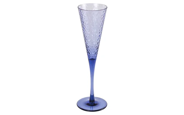 Gimex Champagner Glas gehämmert navy blue