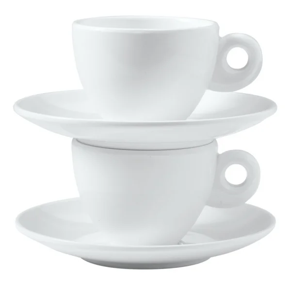 Gimex Espresso 2er Set Geschirr Edelweiß