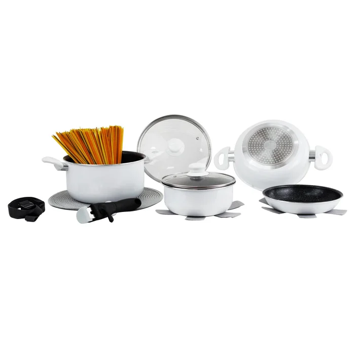 Gimex Kochtopfset White Line 7-tlg.