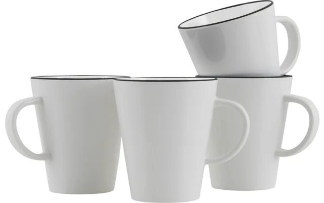 Gimex Linea Line Henkelbecher 350 ml 4 Stück