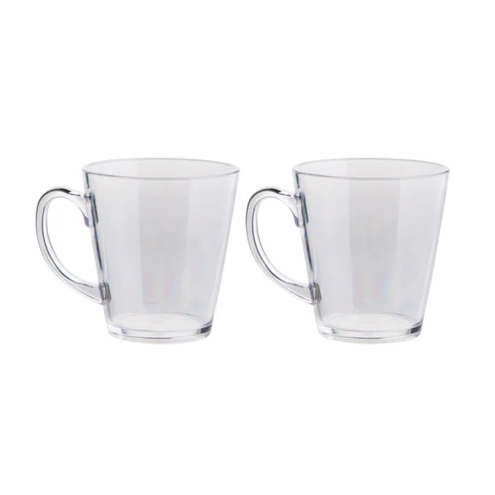 Gimex Teeglas 2er-Set, klar aus Polycarbonat