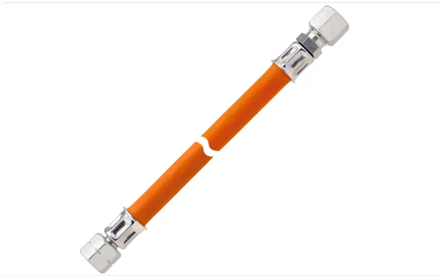 GOK Mitteldruckschlauchleitung Gas Überwurfmutter G 1/4 LH auf G 1/4 LH Gummi