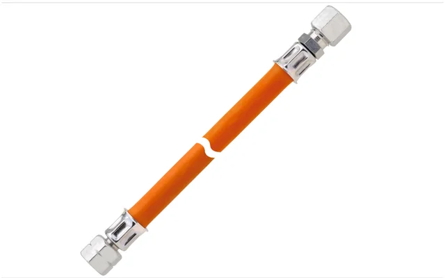 GOK Mitteldruckschlauchleitung Gas Überwurfmutter G 1/4 LH-ÜM auf RVS 10