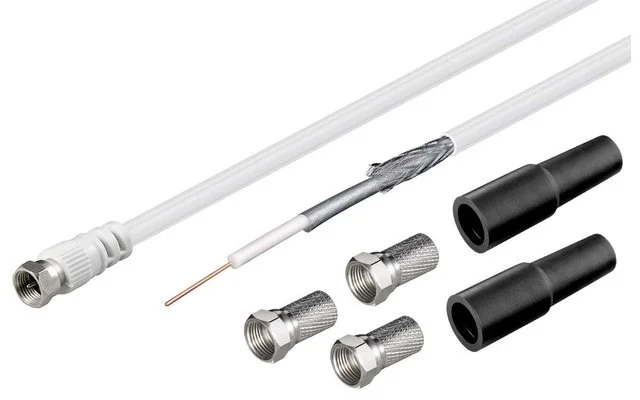 Goobay 100 dB Koax-Antennenkabel Set LNB-Anschlusskabel