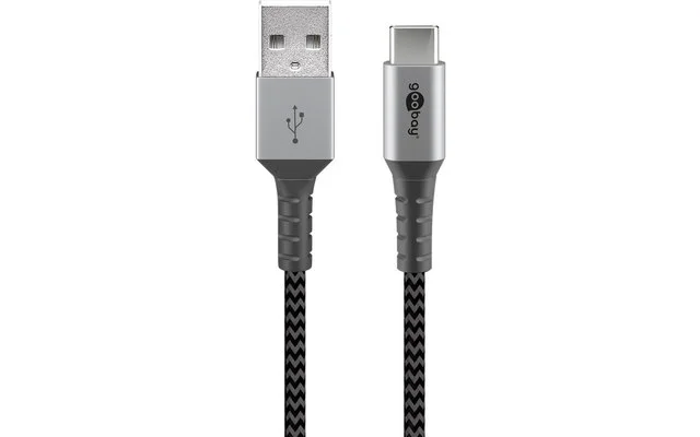 Goobay DAT USB-C auf USB-A Textilkabel