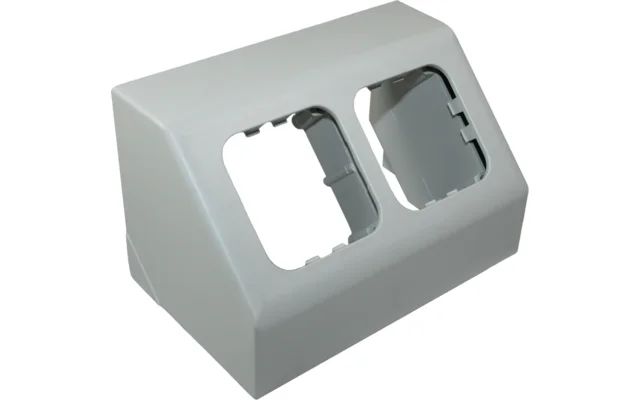 Haba Zweifach-Winkelsteckdose Rahmen Opal C-line