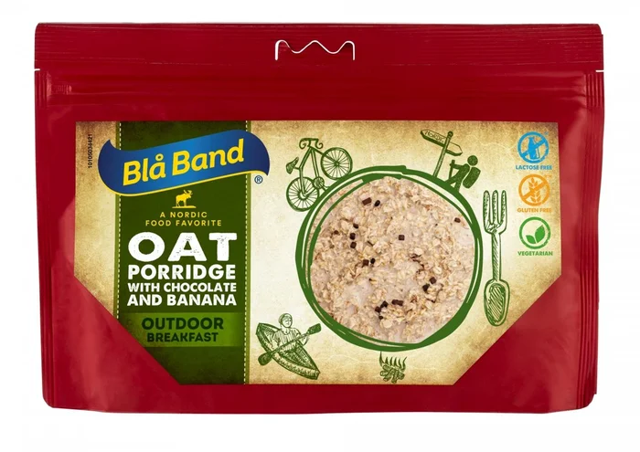 Haferschleim mit Schokolade und Banane