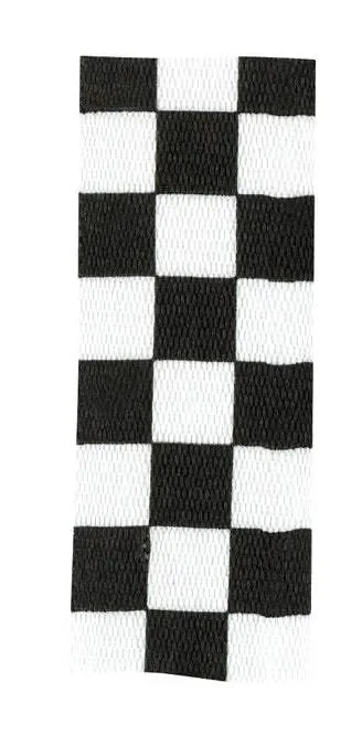 Halsband Schwarz, Weiß kariert