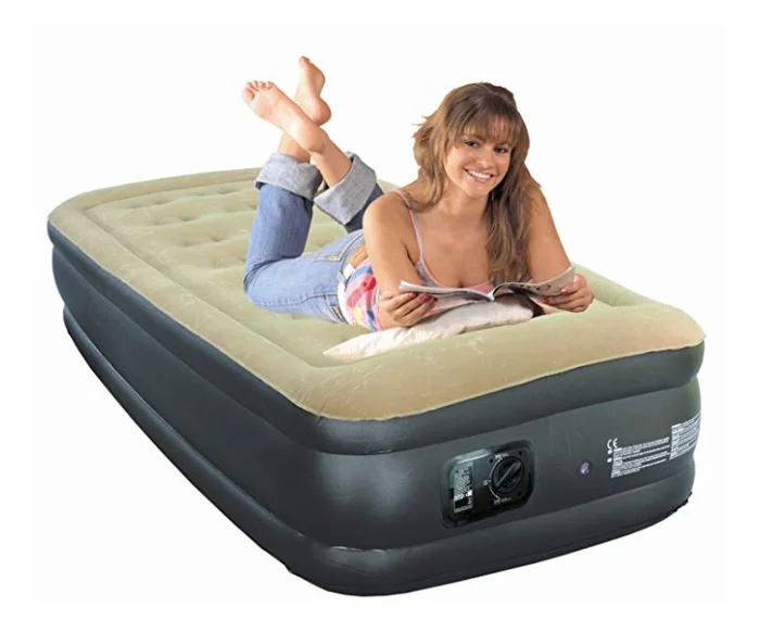 Happy People Luftbett Single, 196 x 97 cm, mit integrierter Pumpe