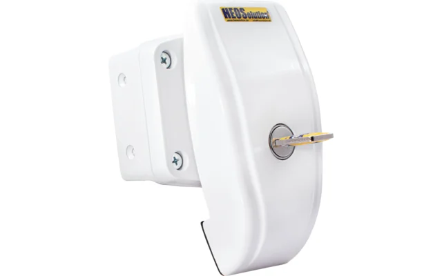 HEOSafe Door Frame Lock Zusatzschloss mit Befestigungsplatte für die Montage an Türrahmen, Serviceklappen und Heckgaragen
