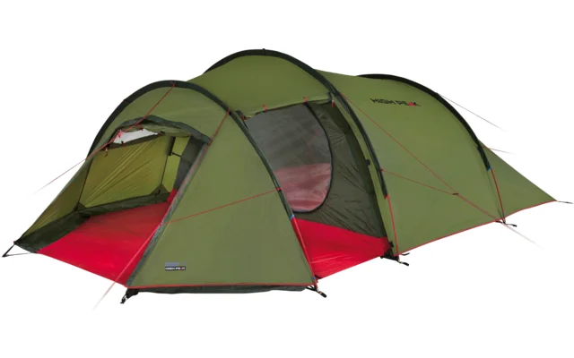 High Peak Falcon Tunnelzelt mit Vorbau dunkelgrün für 4 Personen