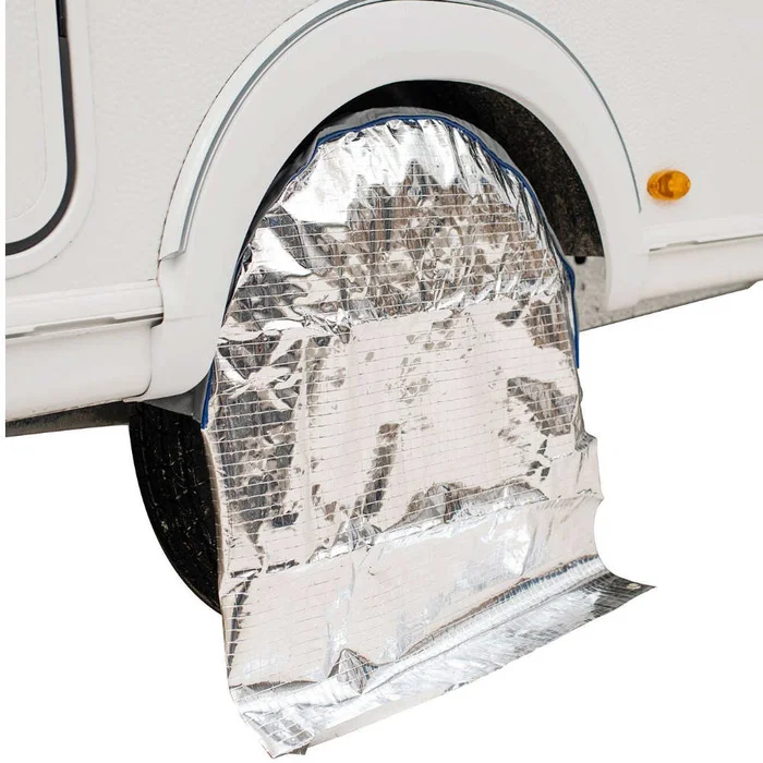 Hindermann Radschutzhülle mit Sonnenreflektion für Reisemobil, 16 Zoll