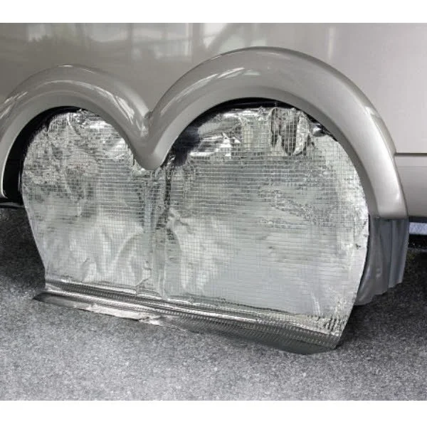 Hindermann Radschutzhülle mit Sonnenreflektion für Tandem,Wohnwagen, 145 cm