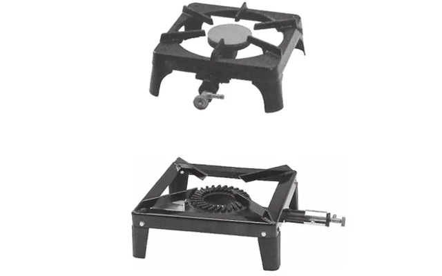 Hockerkocher, Gaskocher, 1-flammig 50mbar RST8mm mit Zündsicherung