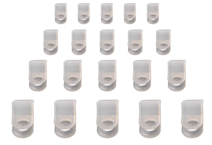 Kabelhalter (6,4 mm Innendurchmesser) zur Befestigung des Beleuchtungskabels – 20 Stück
