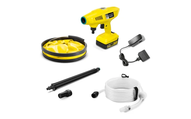Kärcher Akku-Mitteldruckreiniger KHB 4-18 Plus Battery Set inklusive Ansaugschlauch / 18-V-Wechselakku / Ladegerät 21 bar