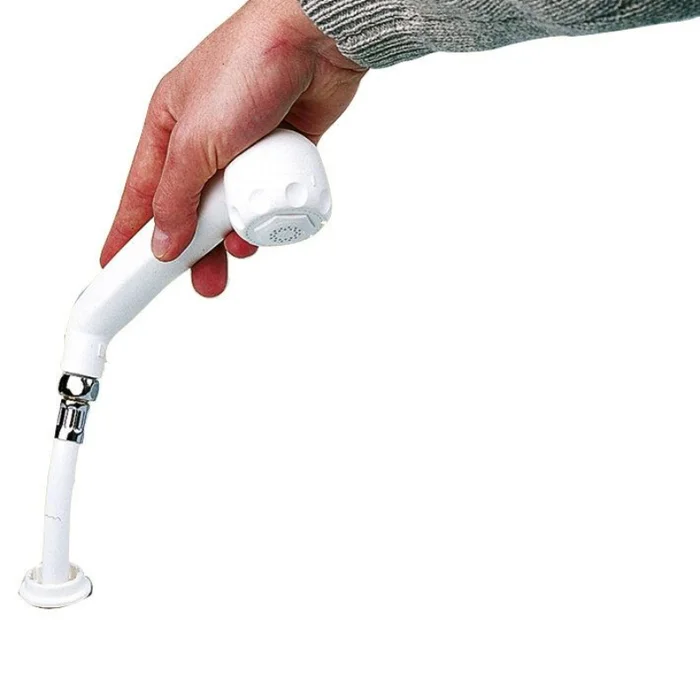 Keller Duschset mit Wandhalter und Brauseschlauch 1,5 m, weiß