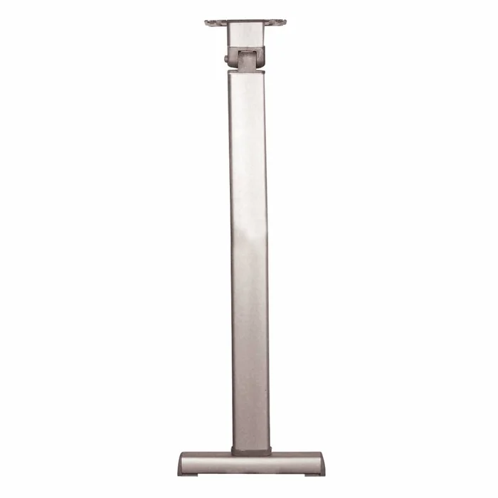 Kippbares Tischbein aus Aluminium Grau