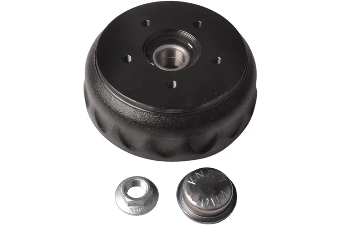 Knott Bremstrommel – 200×50 mm – 5×112 – inklusive Flanschmutter und Nabenkappe