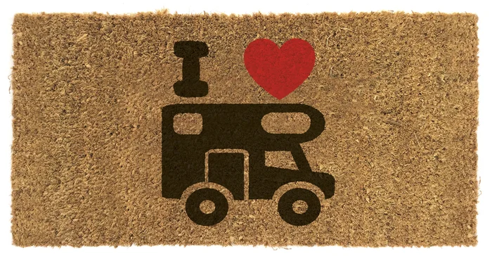 Kokosmatte 50x25cm – mit Druck „Reisemobil“