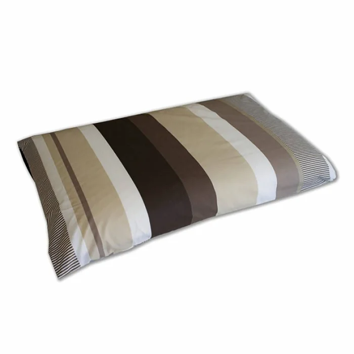 Kopfkissenbezug – Farbe: Grau gestreift DUVALAY