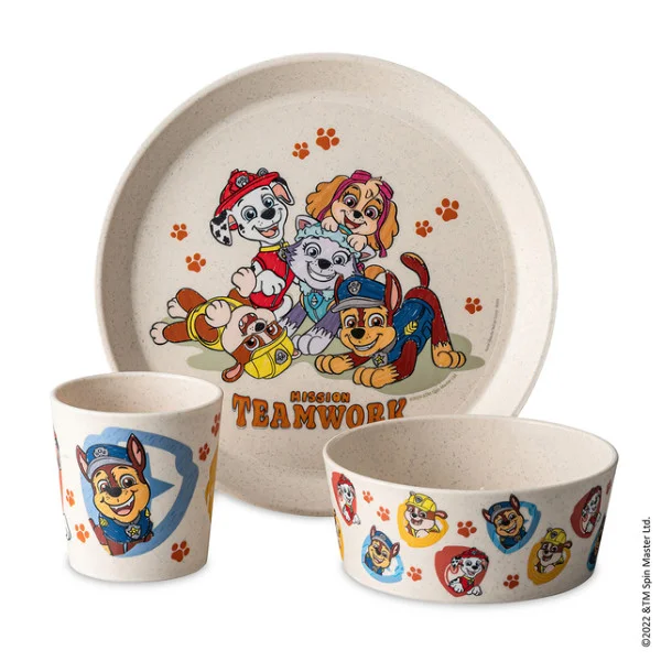 Koziol Kindergeschirr Set Connect Grow Paw Patrol 3er Set