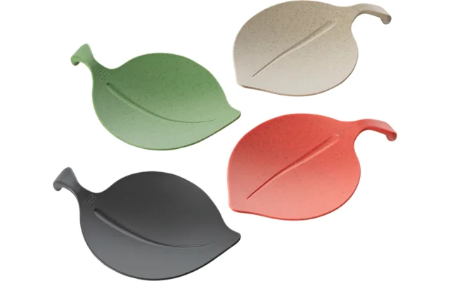 Koziol Schale LEAF-ON nature des sa/ash gr/leaf green/coral 4er-Set