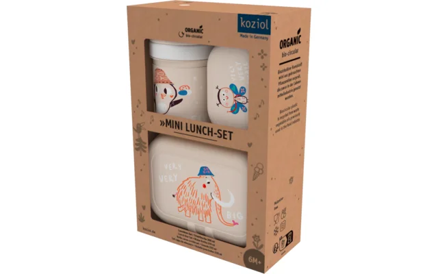 Koziol Trinkflasche und Lunchboxset 3-teilig