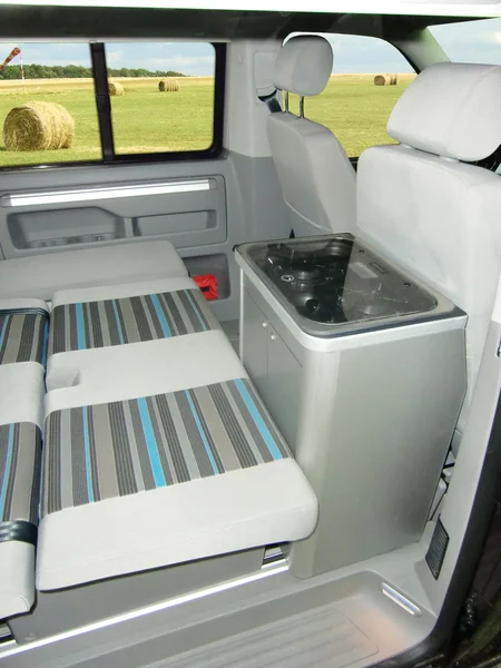 Küche France Anthrazit Metallic – Küchenmodul für VW T6/5 California Beach mit Technik – Fertigteil