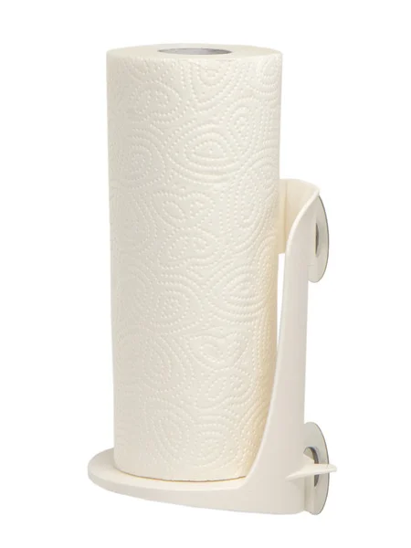 Küchenrollenhalter – Mit 2 Saugnäpfen – Weiß