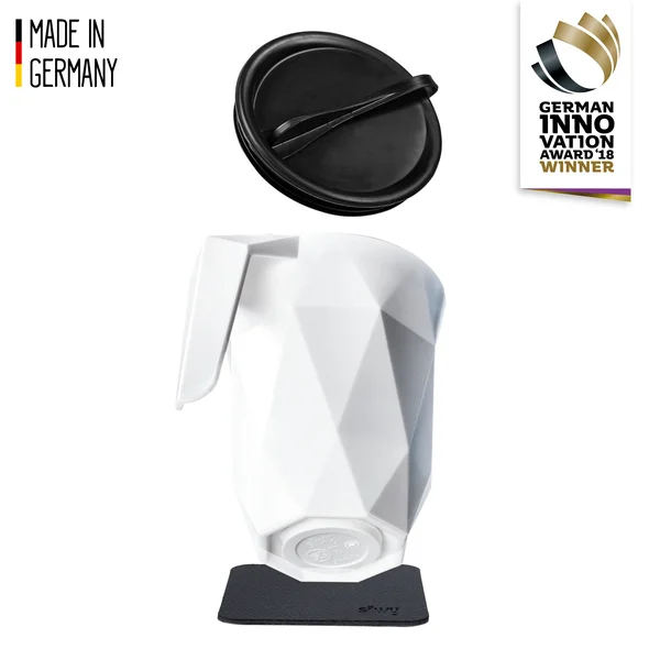 Kunststoff Henkel-Tasse TO GO – Pad Schwarz