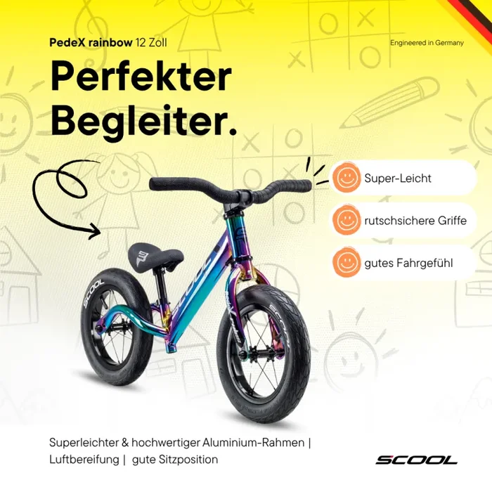 Laufrad – S’COOL pedeX Rainbow – Bild 2