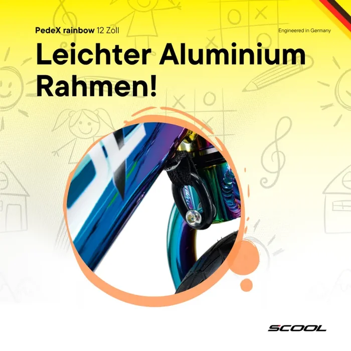 Laufrad – S’COOL pedeX Rainbow – Bild 3