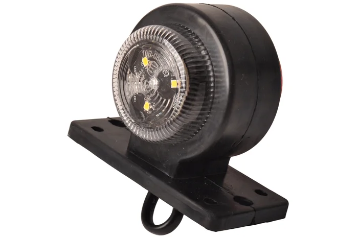 LED Begrenzungsleuchte rot/weiß 40x90x75 mm