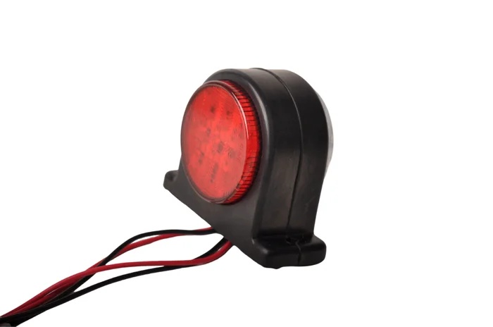 LED Begrenzungsleuchte rot/weiß 68×62 mm