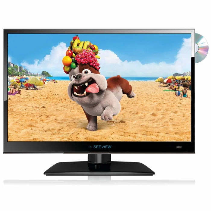 LED-Fernseher DVD HD 1080p 12 V Wohnmobil Bildschirmgröße: 18,5 Zoll (47cm) mit DVD SEEVIEW