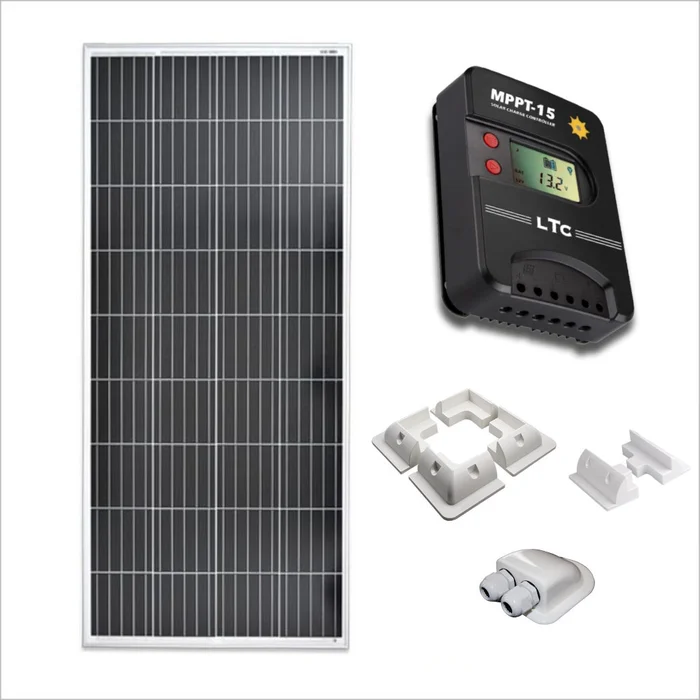 LTC 200W Solarpanel-Kit mit 15A MPPT-Regler und Montagesatz