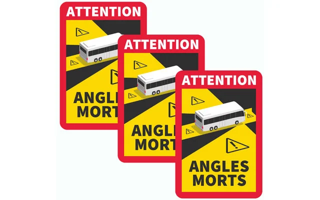 Magnetische Tote Winkel Aufkleber Frankreich Set 3-tlg.