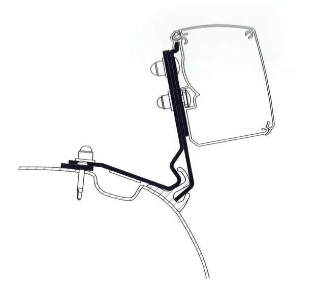 Markisenadapter für Thule Wandmarkisen TO 3200